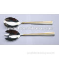 Newly Design Gloden salad spoon and salad fork set